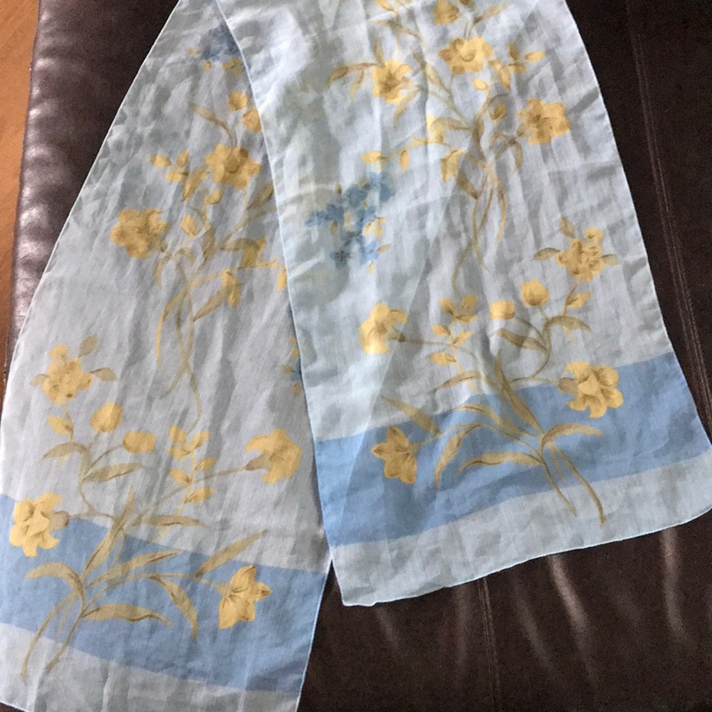 Vintage sheer delicate lilly scarf
